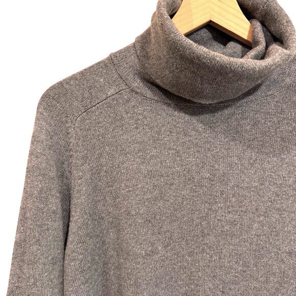LANDS END Wool Blend Sweater Size 2X Grey Minimal Fall Winter Capsule Basic - Picture 2 of 8